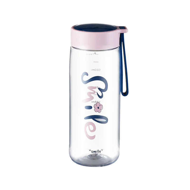 Reusable straw bottle is designed for lightweight daily hydration and easy carrying.