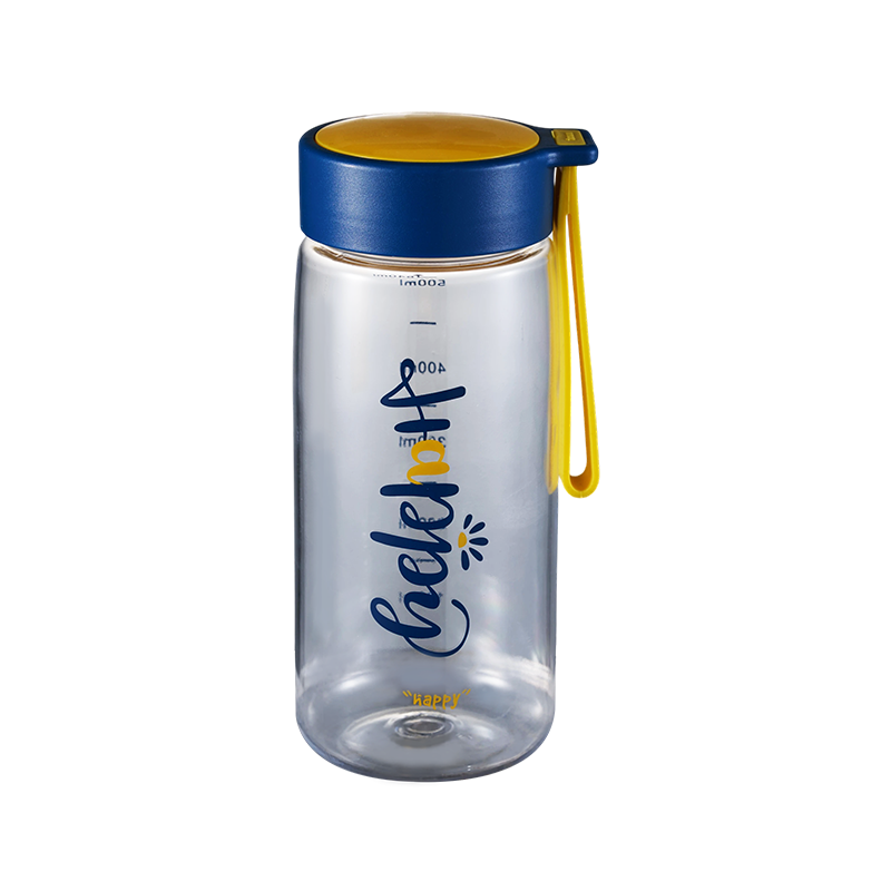 Travel Friendly Clear Plastic Water Bottle with Straw is ideal for on-the-go hydration with lightweight portable design.