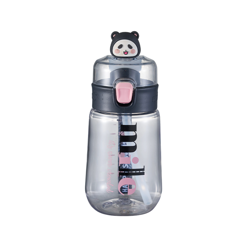Heat-Resistant Food-Grade Unbreakable Portable Kids Plastic Straw Water Bottle