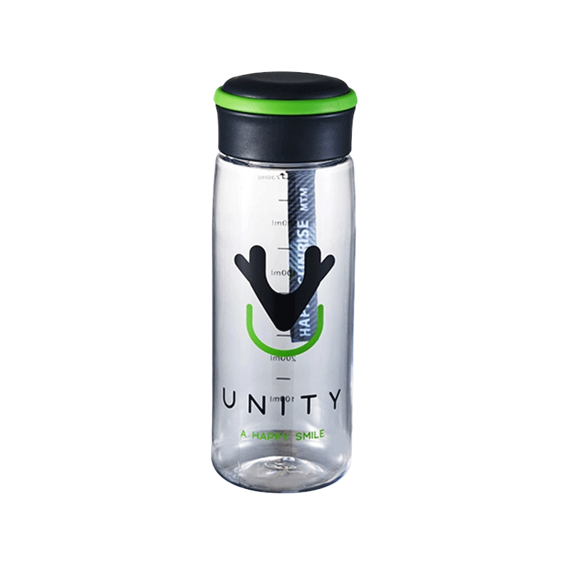 Leak-Proof Cup Lid With Handle Direct-Drinking Plastic Water Bottle Student Gift